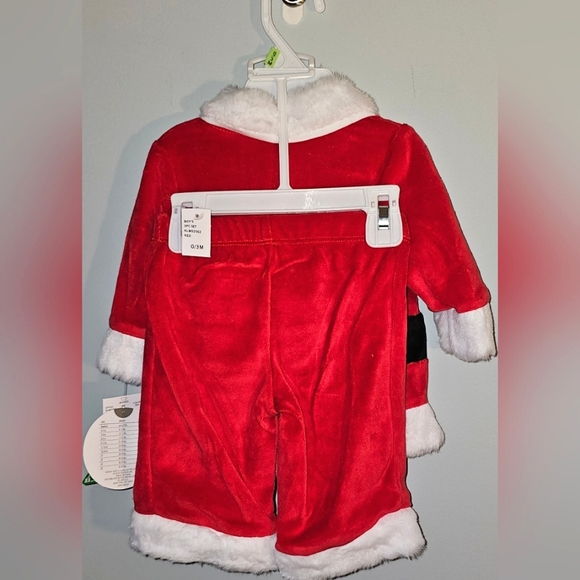 NWT-Koala Kids-Infant's-Santa Claus Outfit-Size 0-3 Months-Red, White & Black - Picture 5 of 5